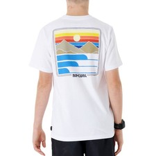 Rip Curl Boys Surf Revival Sunset Short Sleeve T-Shirt - White - 16 Yrs