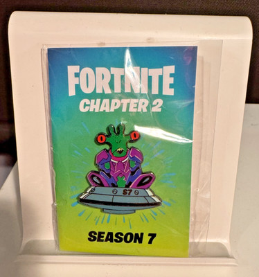 Epic Games Employee Exclusive Fortnite Pin Chapter 2 Season 7 Alien UFO NEW