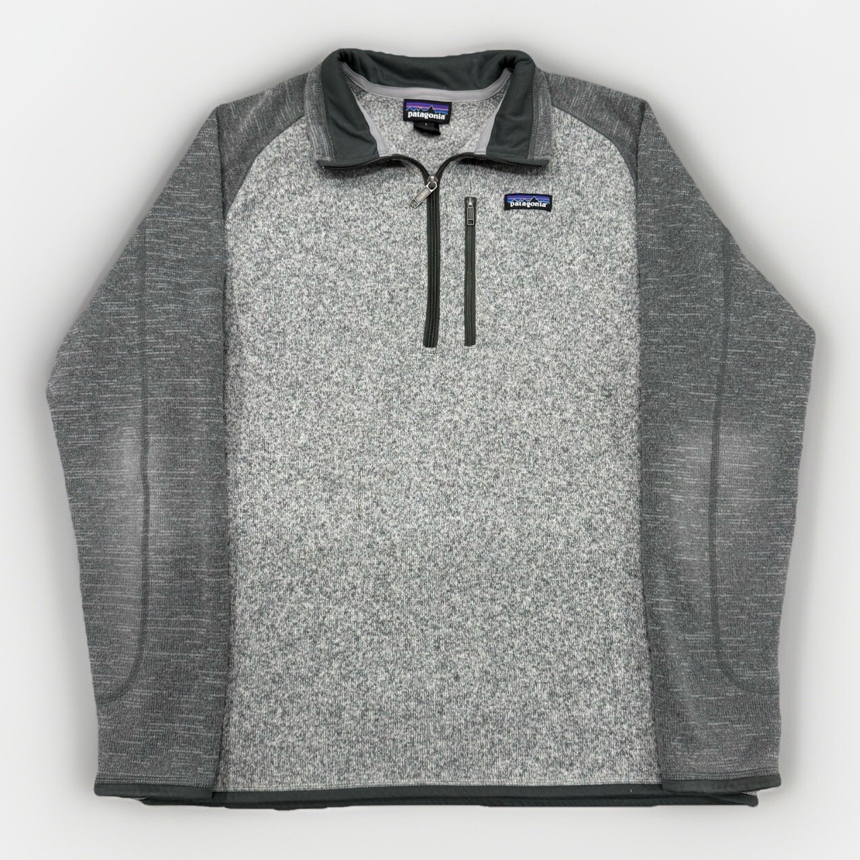 Patagonia Mens Large Gray Better Sweater Zip Up Fleece Jacket  