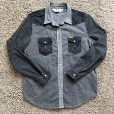 Free People Wrangler Peter Max New Western Pearl Snap LS Button Up Shirt Size M