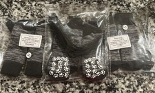 Anti-Slip Dog Socks 12 Pcs Size Small Adjustable Indoor Paw Protectors, Washable