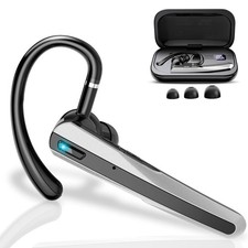 Bluetooth Headset V5.3, Wireless Earpiece with Dual ENC Noise Canceling Mic, ...