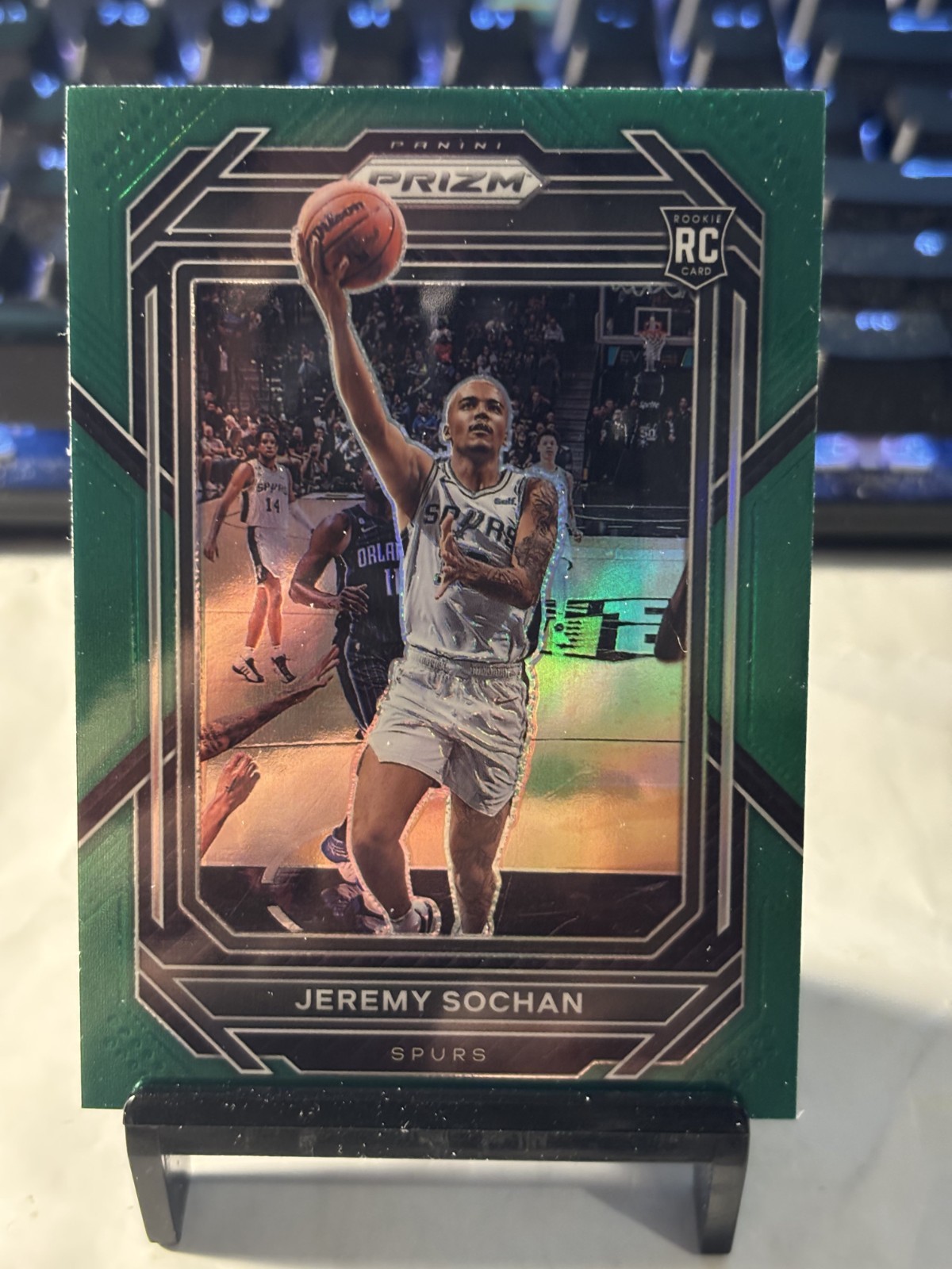 2022-23 Panini Prizm - Jeremy Sochan #263 Green Prizm (RC)