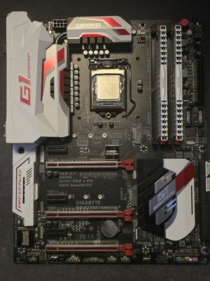 GIGABYTE GA-Z170X-GAMING 1 Motherboard LGA 1151+I5 6600K, 16 GB Arbeistspeicher