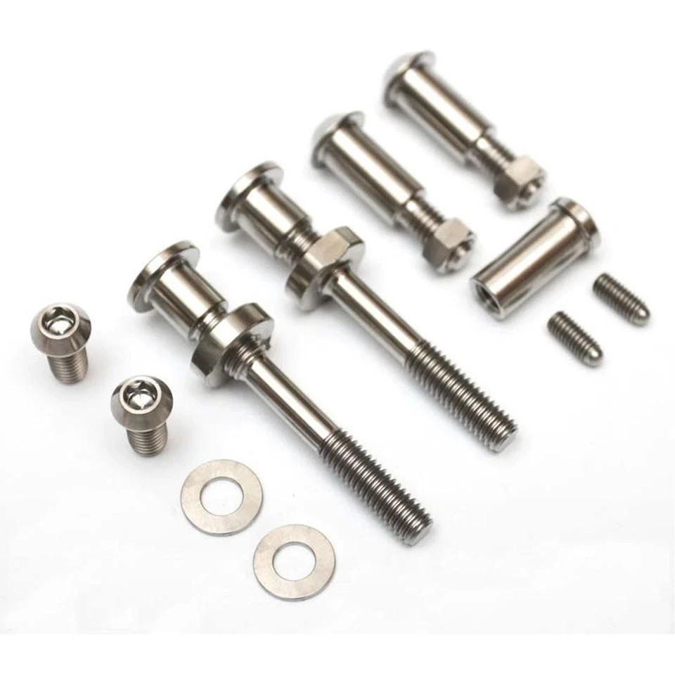 Juego de pernos de freno de titanio AGEKUSL para pinzas de freno delanteras traseras para bicicleta Brompton 2018 Foto 2 de 4