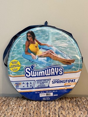 Swimways Spring Float Premium Recliner Pool Lounger Inflatable Float Adult