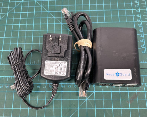Revel Guard USB Ethernet Hub Network Device With Stontronics Power Adapter