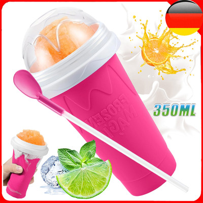 Slush Becher Silikon Cup Slush Eis Becher DIY Smoothie Slushy Maker Cup  350ml