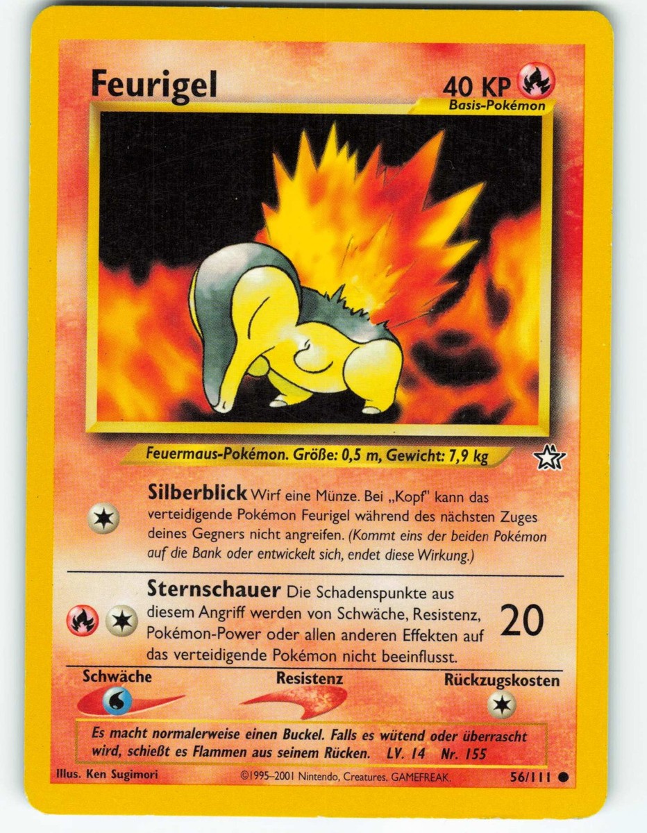 Cyndaquil - 56/111 Neo Genesis (DE) - Pokmon TCG - 2000