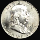 1963-D Franklin Half Dollar 90% Silver Uncirculated Brilliant Luster High Grade