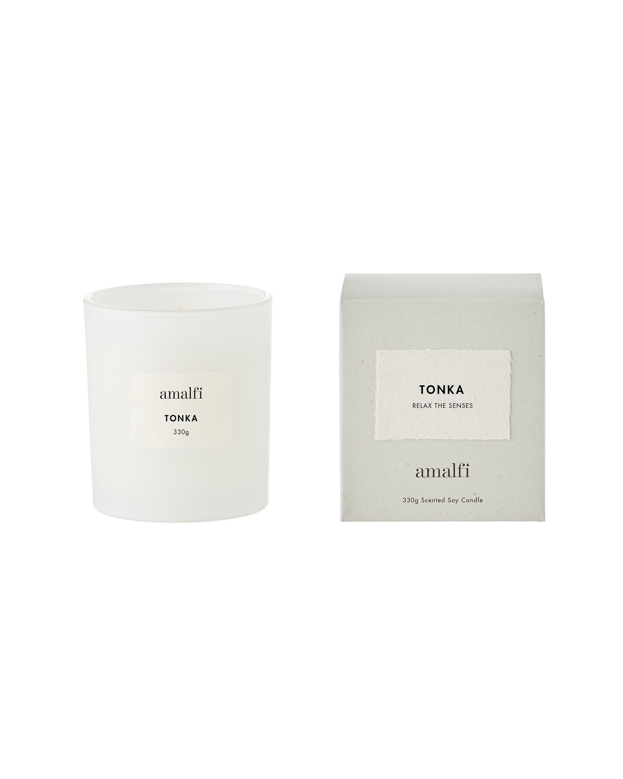 Amalfi Scented Soy Candle 330g Tonka, Luxury Home Fragrance F5104905