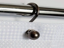 Sweet Home Collection Rust Resistant Tone Metal Ball Shower Hook, Set of 12, 0,