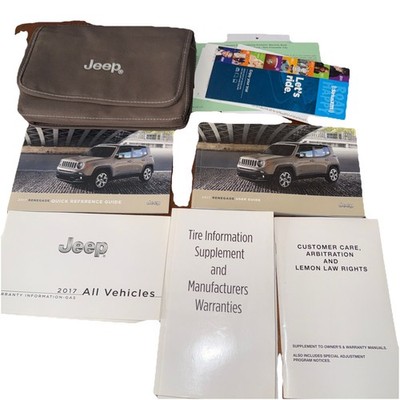 2017 Jeep Renegade Owners Manual User Guide Book Set OEM With Case #17
