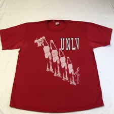 Runnin' Rebels Basketball Tee 2X Short Sleeve Vintage 1990 UNLV Single Stitch