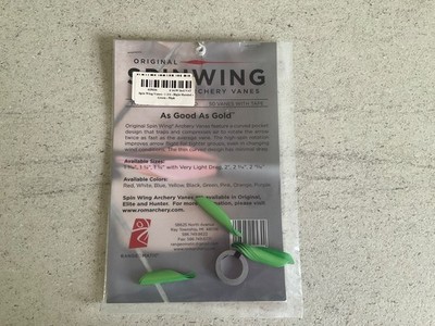 Spin Wing Vanes - Elite - 1 3/4'' - Rechtshänder - grün