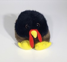 MJC Puffkins STRUT The Turkey Beanbag Stuffed Animal Plush Toy By Swibco 4" EUC
