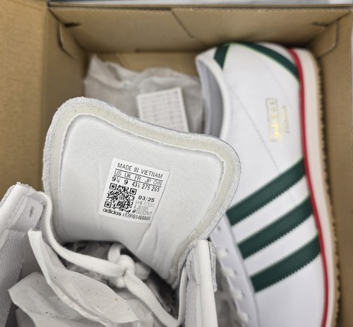 ADIDAS Originals ITALIA 70s cloud white Collegiate Green trainers UK9 JS1325 - Picture 10 of 11