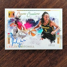 2025 Panini Impeccable WNBA Kelsey Mitchell Canvas Creations AUTO HOLO GOLD /10