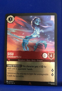 Disney Lorcana Fabled Sisu Emboldened Warrior #118 Rare Cold Foil