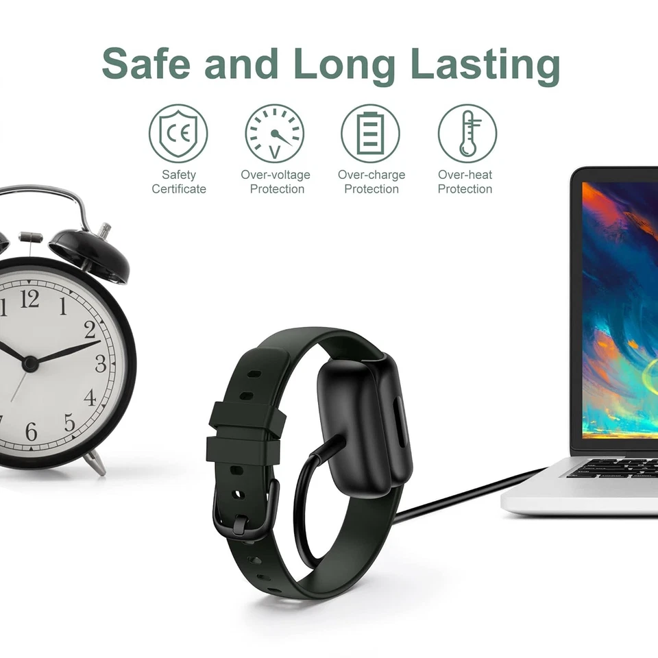 Fitbit Inspire 3 Charger Cable 2 Pack 3.3Ft - Image 3 of 4