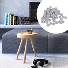  100 Pcs Round Furniture Pads Non Slip Rug White Felt Circles Sticky