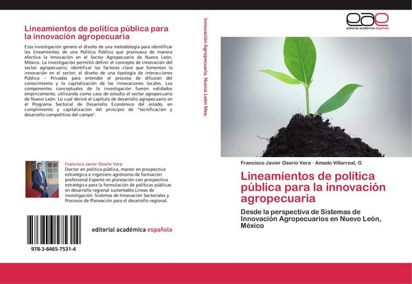 Lineamientos De PolíTica PúBlica Para La InnovacióN Agropecuaria Francisco Javie-image