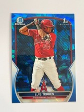 2023 Bowman Chrome Sapphire Angels Luis Torres 1st #BCP-155