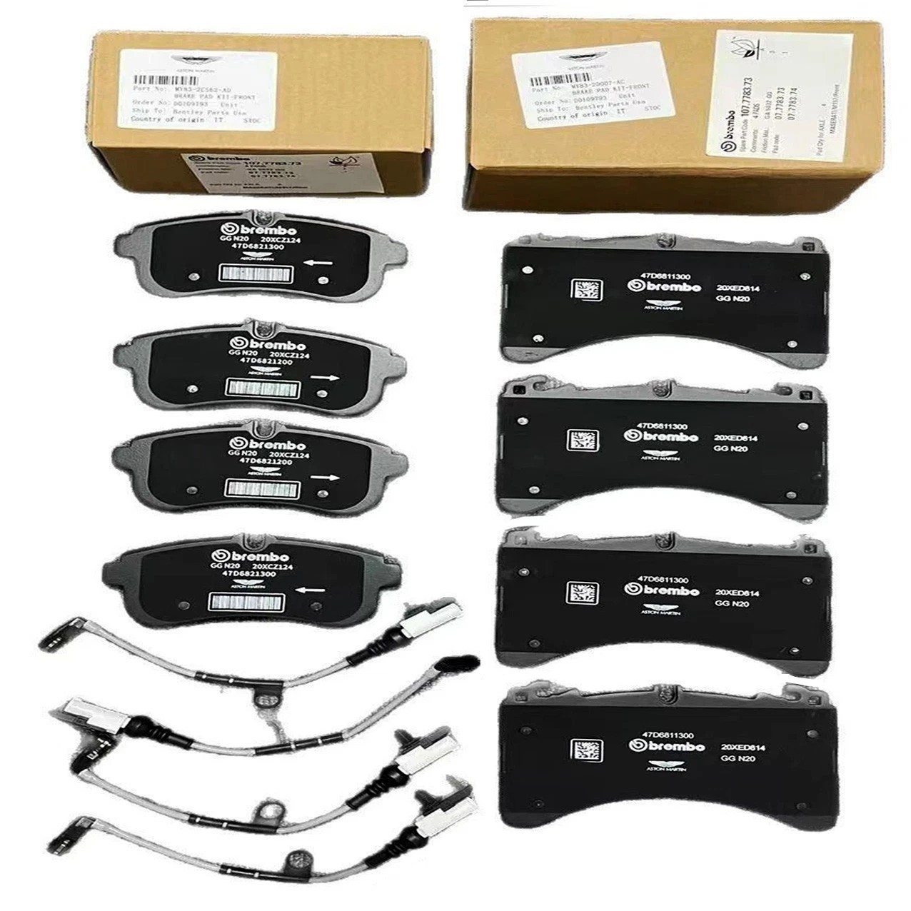 MY83-2D007-AC Front Rear Brake Pad W/Sensor for Aston Martin DBX MY83-2C562-AD