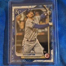 Topps 2024 Bowman Nick Loftin Rookie Card #71 Royals Blue Pattern 097/125. rookie card picture