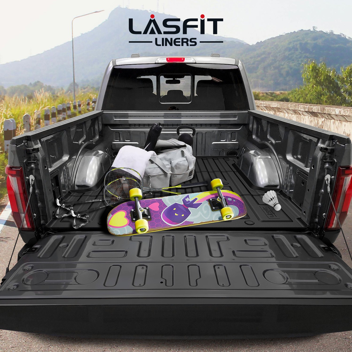 LASFIT 5.5 FT Truck Bed Mat for Ford F-150 2024-2026 Waterproof Truck Bed Liner