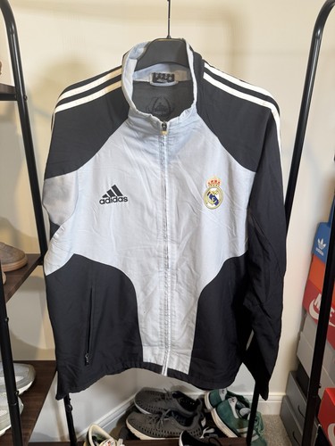 ADIDAS VINTAGE REAL MADRID 2004-05 Tuta Top Retro Giacca Uomo M **LEGGI**
