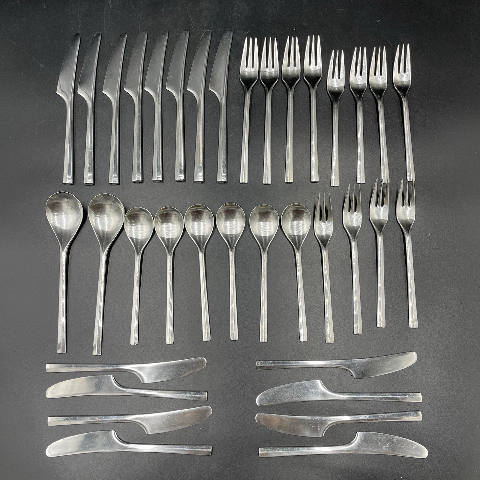 Dansk PARALLEL DIAMOND Stainless Flatware KOREA Fork Spoon Knife YOU CHOOSE