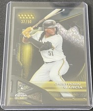 JHOSTYNXON GARCIA 2026 TOPPS CHROME BLACK ROOKIE GOLD MINI DIAMOND /50 PIRATES