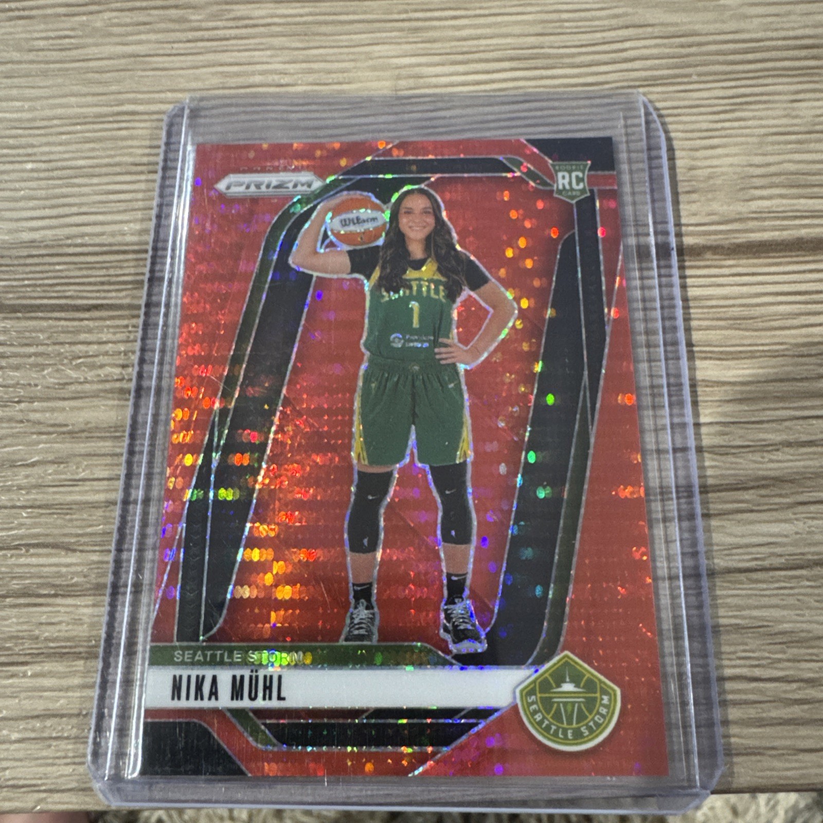 2024 Panini Prizm WNBA - Nika Muhl #75 Red Pulsar Prizm /299 (RC)
