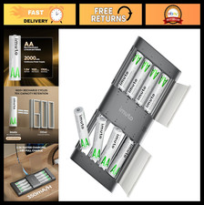 Rechargeable AA Lithium Batteries 8 Pack with Charger, 2000mWh, Fast Charging, 1 3.75 per gallon