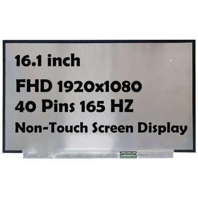 16.1'' N161HMA-GA1 FHD 1920x1080 165Hz 40-Pin LCD Non-Touch Screen Display Panel