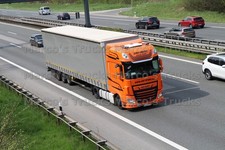 Truck Photo DAF XF Box Trailer Poland Orange Car Trans Leszek Pacak #k8ia