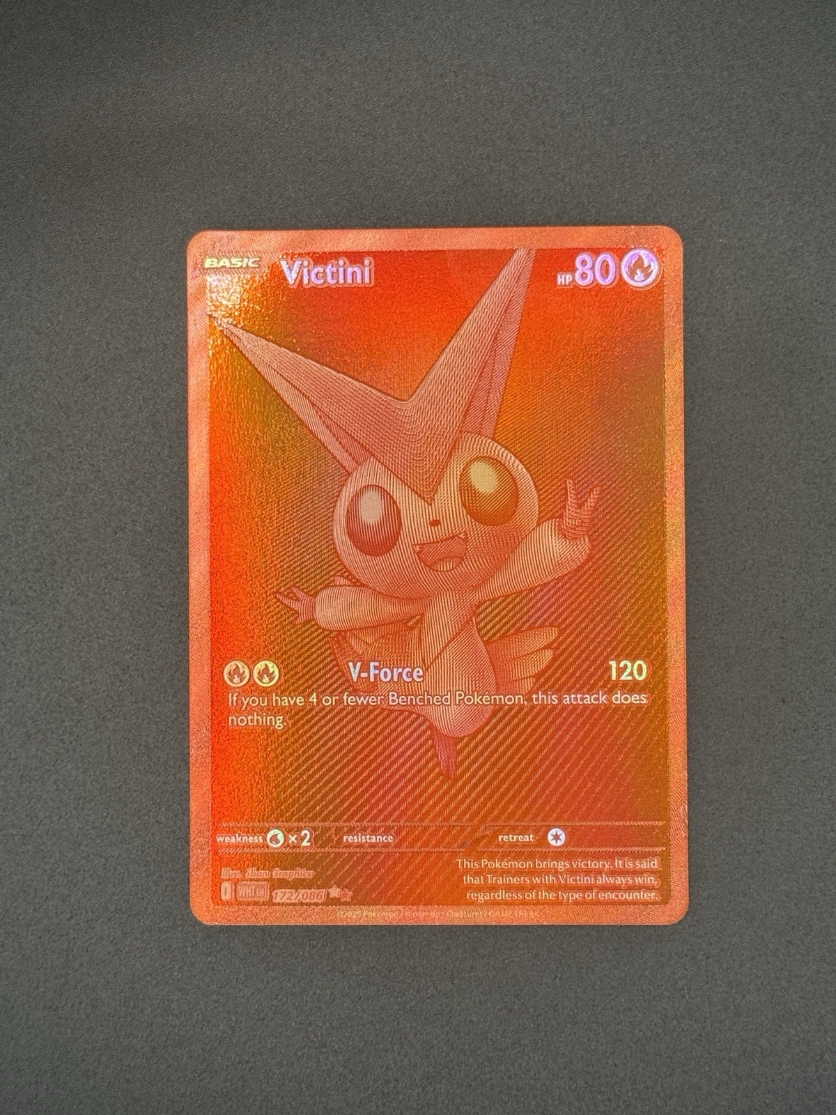 Victini 2025 Scarlet & Violet: White Flare #172/086 Black White