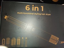 Hair Dryer Brush 6 in 1 Multi-Styler w/ Auto-Wrap Curlers,High-Speed Frizz-Fre