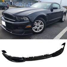 Front Bumper Lip Spoiler For Ford Mustang V8 V6 Rtr Style 2013-2014 Gloss Black Front Bumper Lip Spoiler For Ford Mustang V8 V6 Rtr Style 2013-2014 Gloss Black