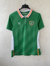 MAGLIA CALCIO IRLANDA DONNA (2016/17) HOME UMBRO VERDE USA TAGLIA 14/XL