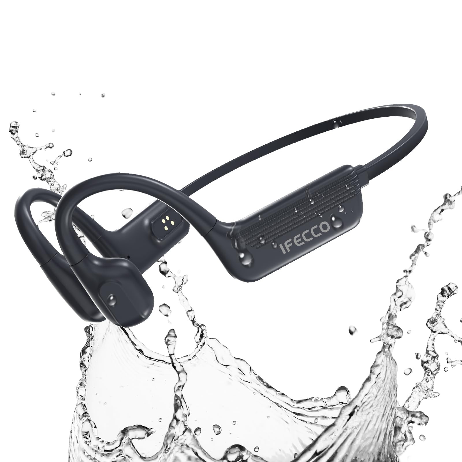 Casque conduction osseuse natation IFECCO étanche IP68 audio piscine