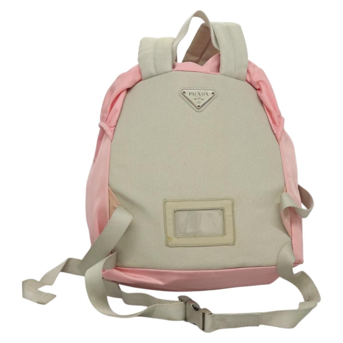 Prada Double Buckle Tessuto Pink Nylon Backpack Bag Prada Double Buckle Backpack Tessuto Pink Nylon Backpack Bag  main image 3