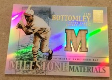 2002 Tribute #MIM-JBO Jim Bottomley Bat Refractor Cardinals HOF