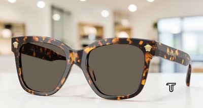 VERSACE VE4511 5514 3 Havana Yellow Brown 55 mm Women's Sunglasses