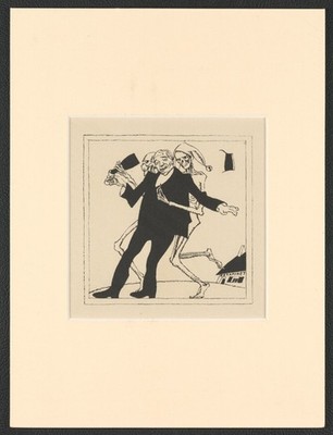 Stan van Offel  Ivrogne Alphabet Macabre Brüssel 1925 166/250