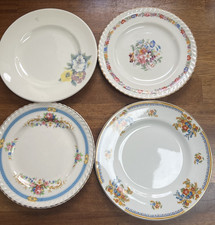 Vintage Tea Plates x 4 assorted