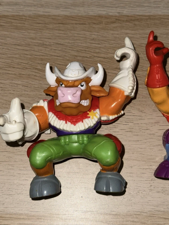 Lote de 3 figuras de acción Hasbro TMNT Wild West Cowboys Of Moo Mesa 1991 de colección Foto 3 de 4
