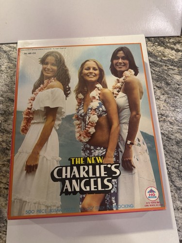 Vintage 1977 Charlie’s Angels Puzzle 500pc Complete Smith Ladd Jackson w/ Box