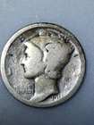 1918 D Mercury Dime 90% Silver Good GD